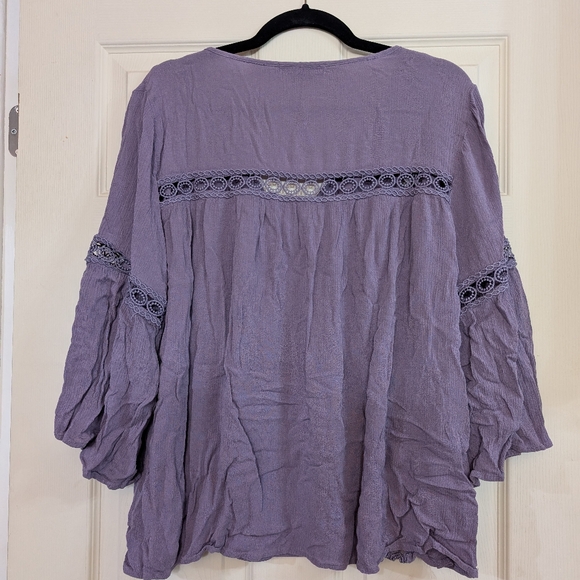 Purple Bell Sleeve Top 22 (T27) - Picture 4 of 9